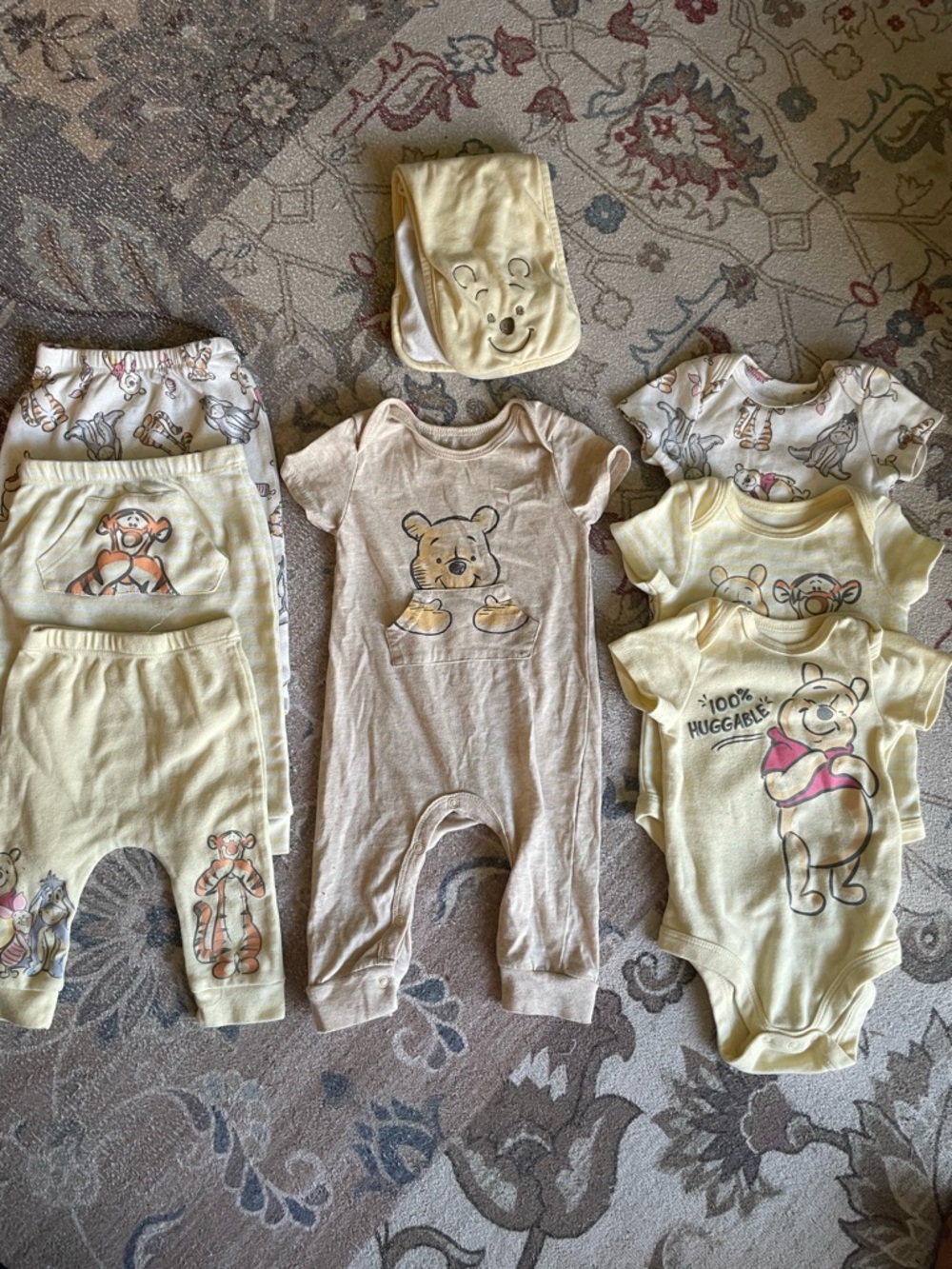 5/$25 Winnie the Pooh Baby Clothing Set - Cream & Yellow ***